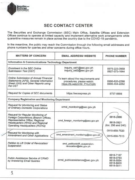 sec robinsons galleria|SEC CONTACT CENTER .